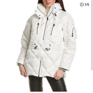 NWT Bogner Vonny d coat Women's White Quilted ski Jacket puffer